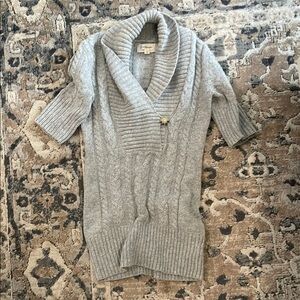 Gray Cable Knit Women Sweater